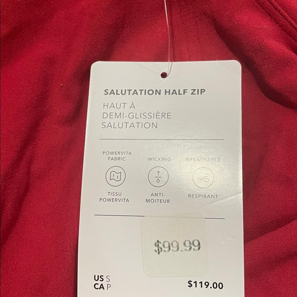 Athleta salutation half zip size small so so cute and comfortable - Picture 6 of 7